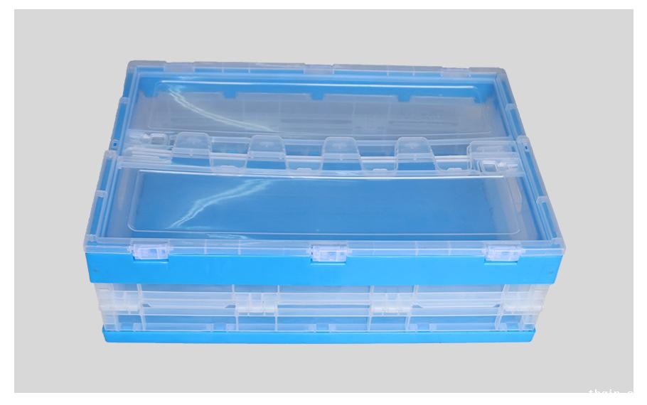 星空电竞综合登录入口600-200塑料内倒式折叠周转箱透明款