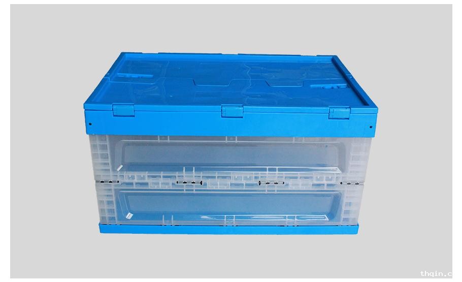 星空电竞综合登录入口600-360塑料内倒式折叠周转箱透明款