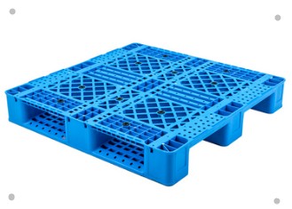 网格川字塑料仓库托盘
